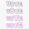 Vote Elections Sticker Bumper Sticker Vinyl Decal 5"