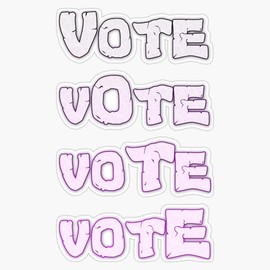 Vote Elections Sticker Bumper Sticker Vinyl Decal 5"