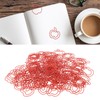100pcs Fruit Paper Clips Cute Bookmark Pare Clips Portable Funny