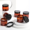 Patelai 60 Pcs Plastic Container Jars with Lids Round Clear