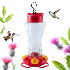 Outdoor Metal Mesh Bird Feeder, Cylindrical Metal Mesh Feeder Transparent Rotary Button