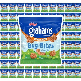 Cinnamon Graham Crackers Bug Bites, 1 Ounce Bags Each (Pack of 60), Individually Wrapped Snacks, The Hampton Popcorn & Candy Company