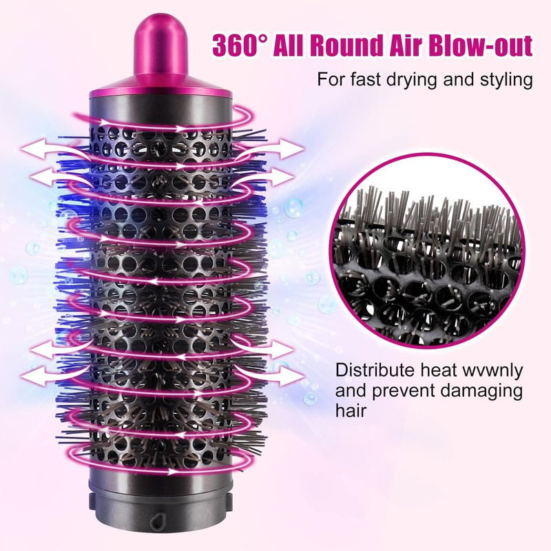 Round Volumizing Brush for Dyson for Airwrap HS01/HS05 Attachment, Part