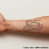 'Patterned Snake' Temporary Tattoo - Water Resistant, Skin-Safe, Non-Toxic Transfer