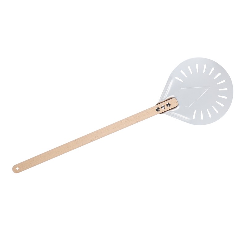 Pizza Shovel with 60cm Removable Wood Handle NonSlip Round Pizza