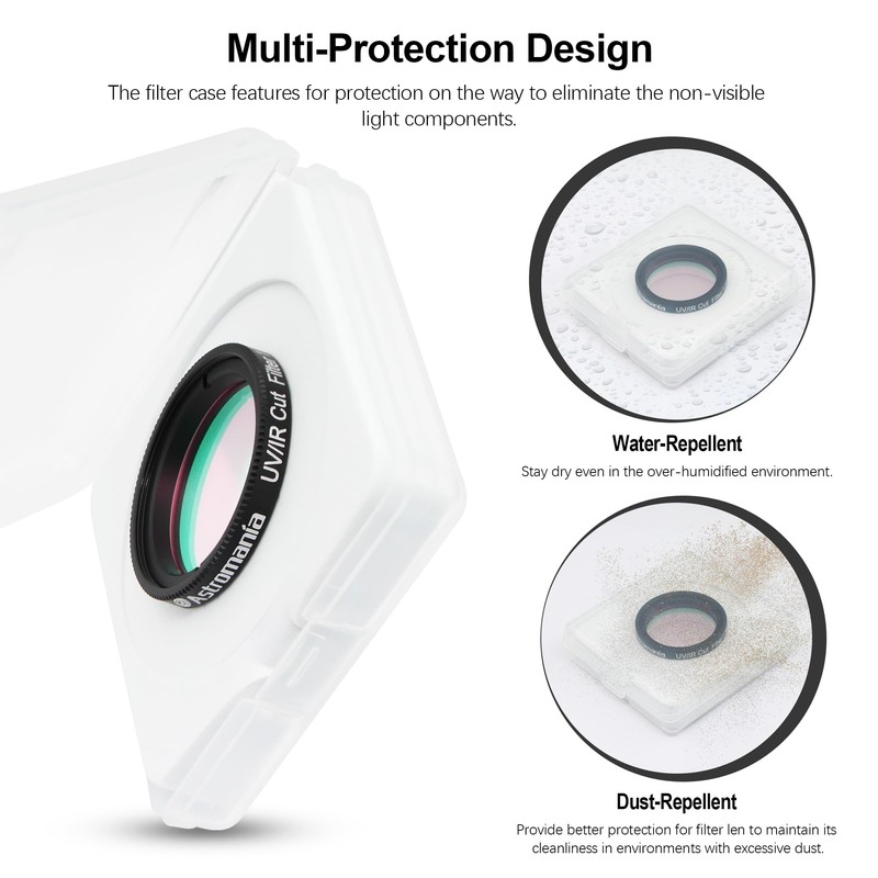 Astromania 1.25" IR/UV Blocking Filter - Keeps Your Planetary Images