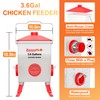 ZenxyHoC 3.6 Gal Chicken Feeder and Waterer Set with Anti-Roost