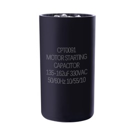 Acyoyava CPT0091 Start Capacitor 135-162 µF 330V AC | Compatible with Trane & American Standard HVAC Systems | Round Dual Run Circular Motor Capacitor