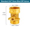 lIKAGE Garden Hose Shut Off Valve, 3/4 Inch Solid Brass