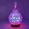 100ml Glass Essential Oil Aroma Diffuser Colorful Light Ultrasonic Humidifier