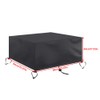 ValueHall Fire Pit Cover 420D Heavy Duty Square Fire Pit