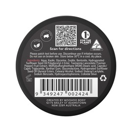 Woohoo Armpit Detox Mask (Detoxifying Clay & Silver Mask) 50g