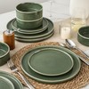 AmorArc Ceramic Dinnerware Set for 6, 18 Pieces Handmade Reactive