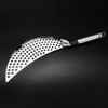 HomeDecTime Kitchen Stainless Steel Half-Moon Pan Strainer Pot Drainer Pasta