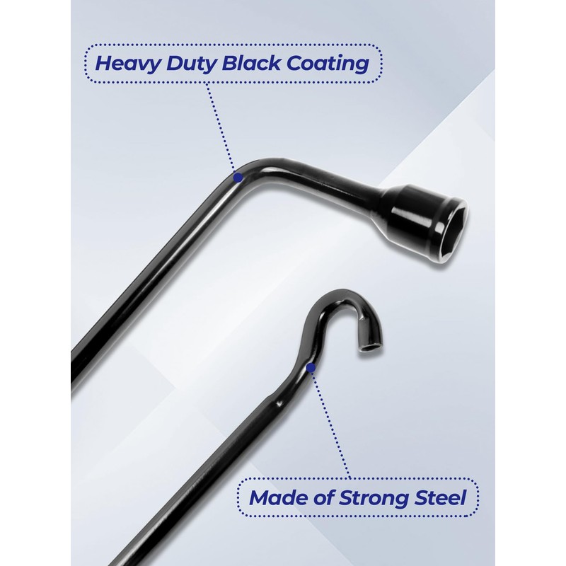 Xongjojo Spare Tire Tool Kit with Tire Jack Handle and