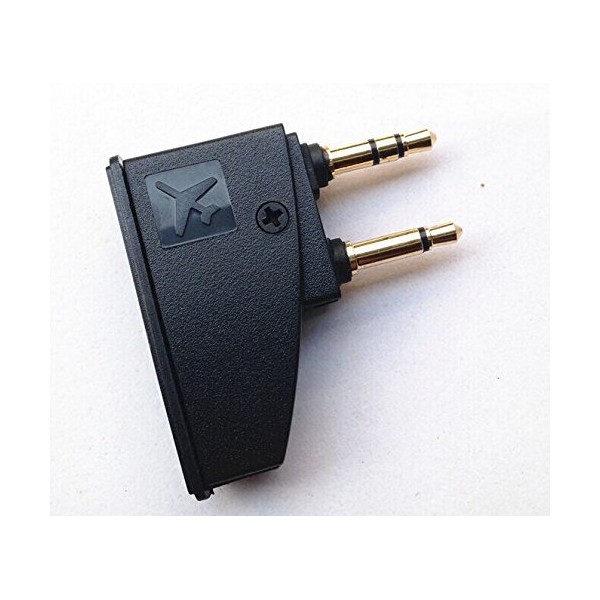 SYMWELL Generic Airline Airplane Flight Headphone Adapter Aviation Plugs to