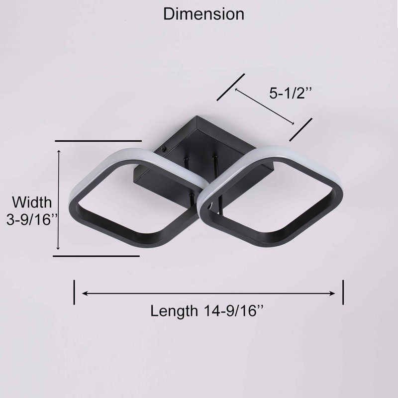 Volcode 15-Inch RV LED Ceiling Light, 12V Dimmable Interior Light