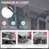 GUANSU-CN 32"x 60" Window Awning Door Canopy Outdoor Polycarbonate Hollow