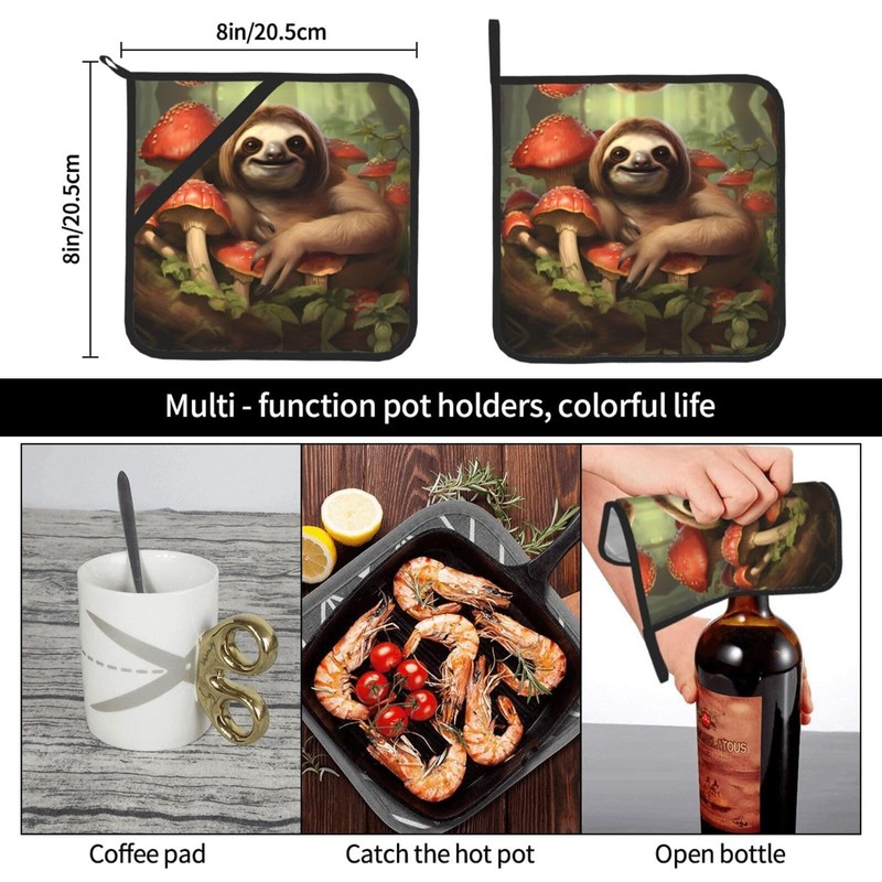 YYHWHJDE Square Insulated Pot Set of Two Holder Heat Resistant