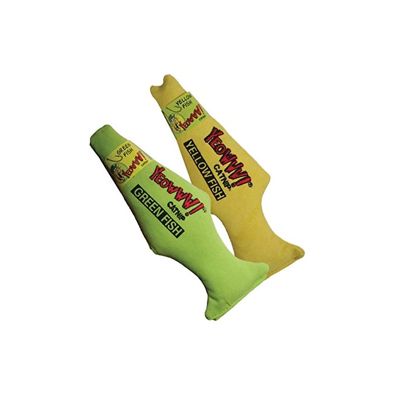 Yeowww! Catnip Toy, Yellow Fish