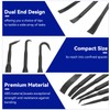 6PCS/Set Prying Bar Hook Set Double Ended ABS Plastic Black