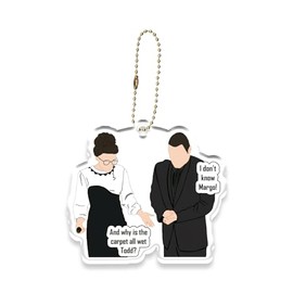 Funny Christmas Hanging Ornament, Why is The Carpet All Wet Todd? I Don't Know Margo! Ornament - Todd & Margo - National Lampoons Themed Christmas Vacation