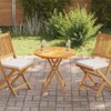 vidaXL Solid Teak Wood Round Table Top - 27.6" Diameter