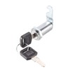 sourcing map Drum Cam Lock 1-3/8 Inch Cylinder Long Cabinet