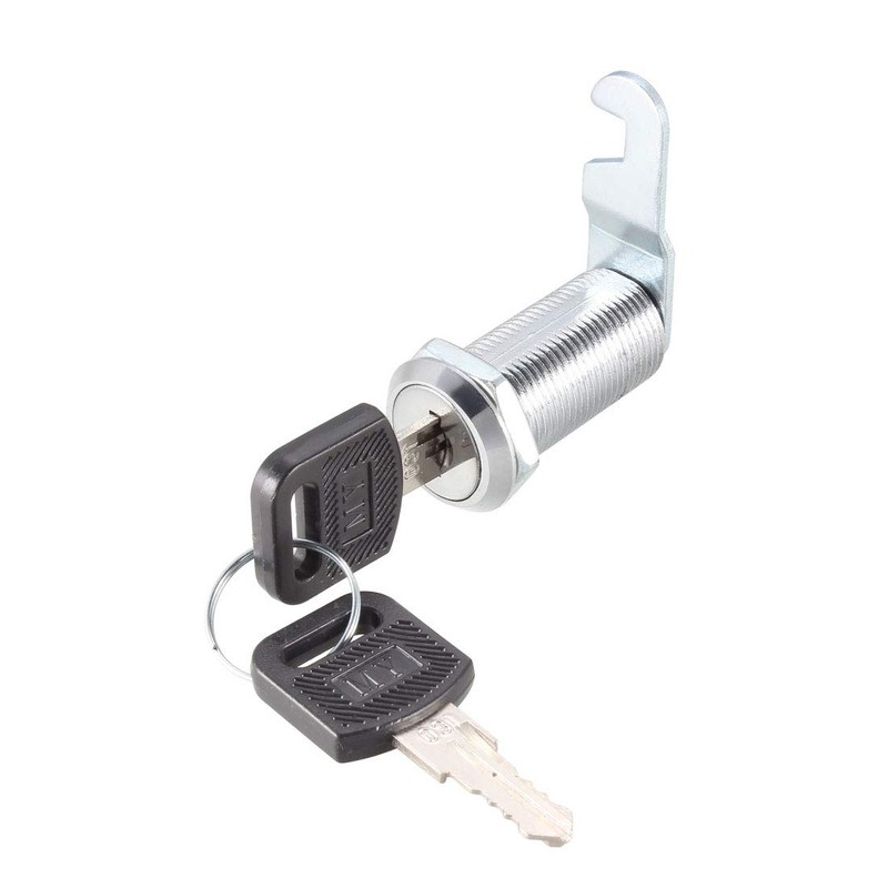 sourcing map Drum Cam Lock 1-3/8 Inch Cylinder Long Cabinet