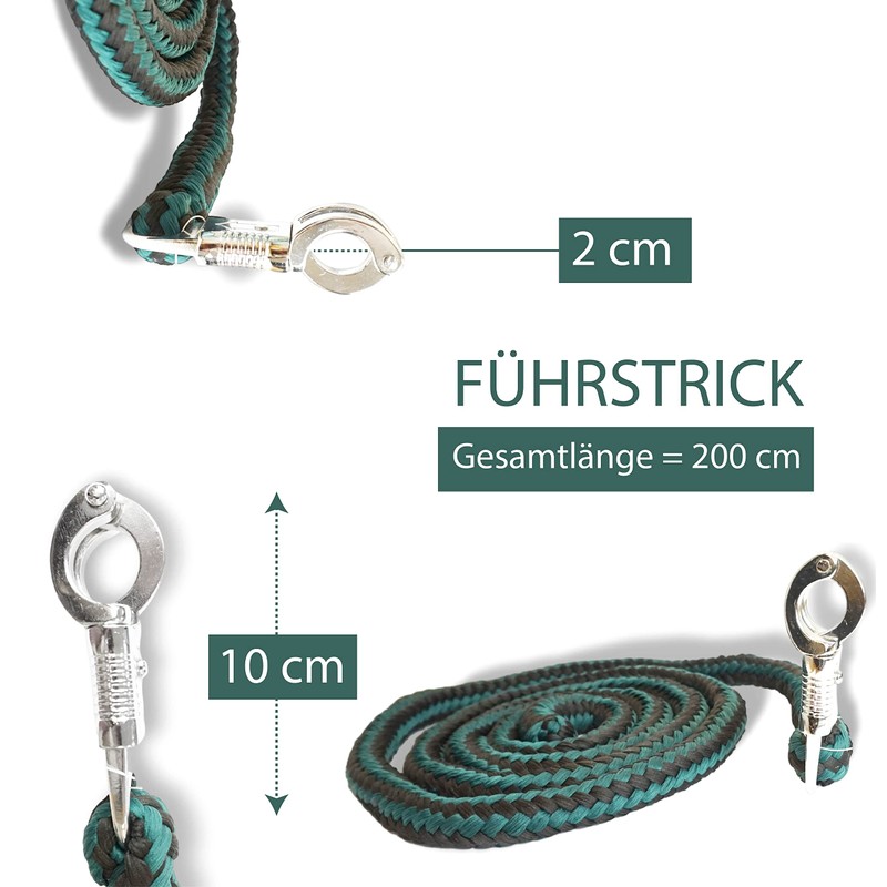 Lead Rope with Panic Hook for Horses - Tie Rope