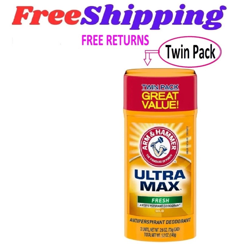 ARM HAMMER ULTRA MAX Deodorant- Fresh- Solid - 2.6 Oz-