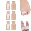 WUSJCOF 6 pcs Finger-Buddy Wraps Tapes, gepolsterte Bandagen, Stoff-Zehenbandage, Fingerschutz