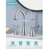 Kicimpro 3 Hole Bathroom Faucet with Pop -Up Drain for
