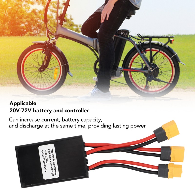 Electric Bike Double Battery Discharge Converter Dual Battery Parallel Module