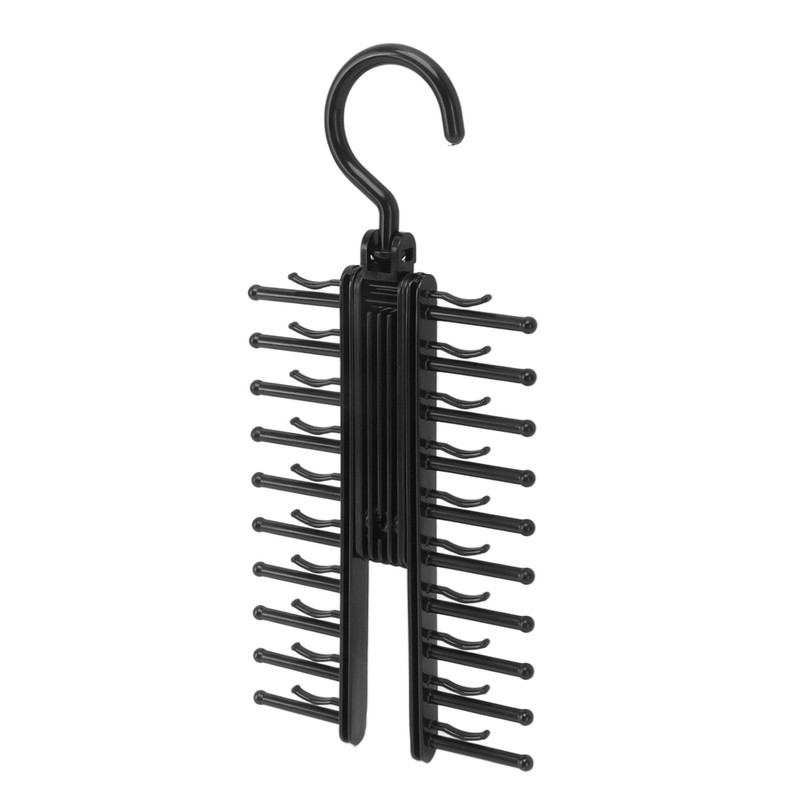 2PCS Closet Necktie Rack Tie Storage Display Hanger with 360