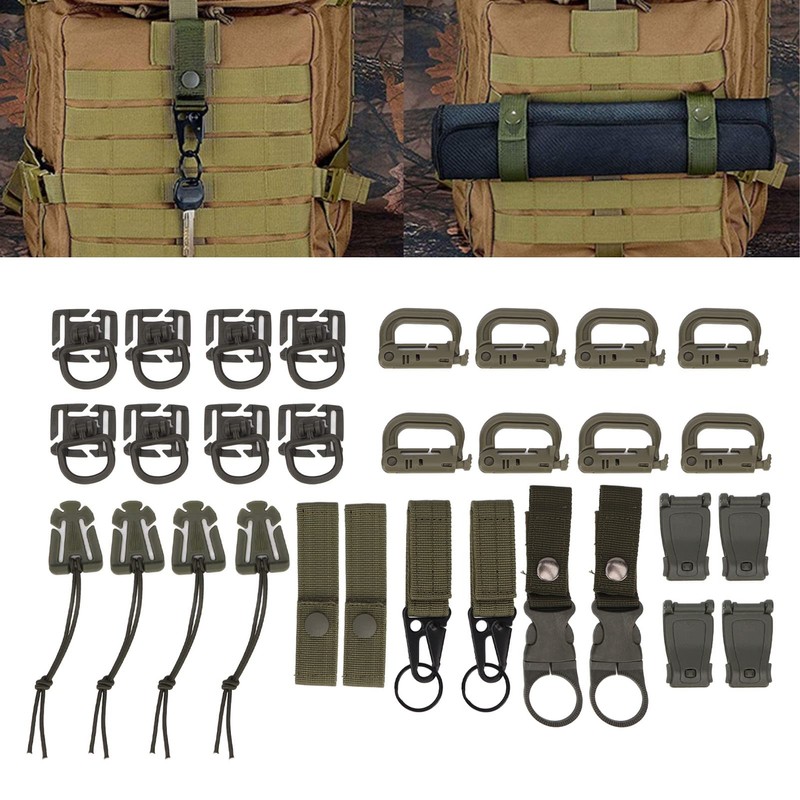 30 Pieces Molle Attachments, Easy to Use Backpack Accessories for