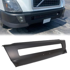 HECASA Front Bumper Center Cover Compatible with 2004-2017 Volvo VNL Truck Series 300 430 630 670 730 780 Replacement for # 82728568 (Black)