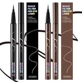 Fox Vanity Quick Filter Brush Pen Eyeliner Ultra-slim Waterproof Eyeliner Pen Eyeliner Black Presso 1ea / 여우화장대 퀵필터 붓펜아이라이너 초슬림 워터프루프 아이라이너 펜아이라이너블랙프레소 1개