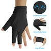 PATIKIL 3 Finger Pool Glove Left Hand, 10 Pcs Breathable