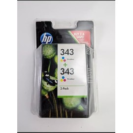 HP – 2 X cb 332 EE, CB332EE/343, not 343, nr 343 Ink Original Cyan, Magenta, Yellow
