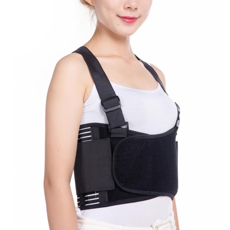 HEALLILY Rib Fixation Belt Adjustable Chest Brace for Broken Ribs