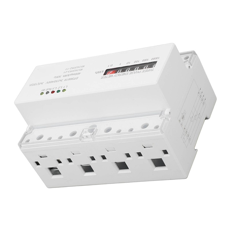 Electric Meter Din Rail 3 Phase 4 Wire KWh Energy