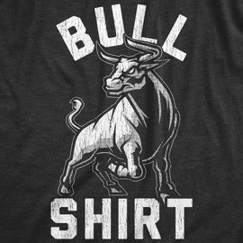 Mens Bull Shirt Tshirt Funny B.S. Punny Sarcastic Graphic Novelty Tee Mens Funny T Shirts Sarcastic T Shirt for Men Funny Funny Adult Humor T Shirt Novelty Black L