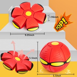 Pet Toy Flying Saucer Ball New Flying Saucer Ball Dog Toy Decompression Flying Flat Throw Disc Balls (Blue)