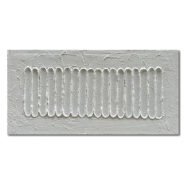 NANKAI Art 24x48 Inchs White Minimalist Art Oil Painting Hand Painted Thick Texture Abstract Painting Home Wall Decorative Art