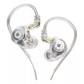 KZ Audífonos in-ear KZ EDX Pro sin micrófono cristal transparente monitores