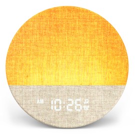 Dreamegg White Noise Machine, 29 Types of Healing Sounds, Alarm Clock, Light, Sunrise & Light & Snooze Function & Alarm Settings, Volume Adjustment, Noise Reduction, Stepless Dimming Time Display