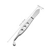 Baluue Stainless Steel Eyelid Massage Tweezers Gland Forceps for Eye