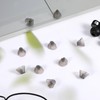 BOHUIZ 10 Pcs Hearing Aid Domes, Dark Gray Tulip Domes