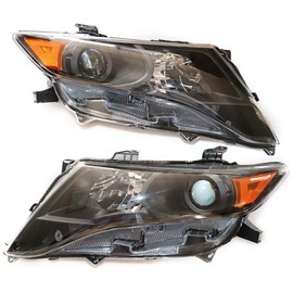 Pair Halogen Headlights Headlamps Fit For Toyota Venza 2009-2016 Black Housing